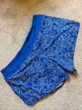 Rabbit Blue White Floral Running Shorts